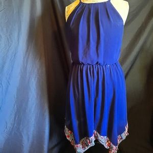 By & By sheath royal blue dress